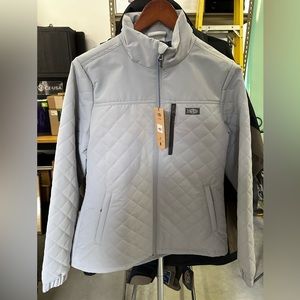 AFTCO WOMENS quilted jacket light grey Crosswind Puff size medium